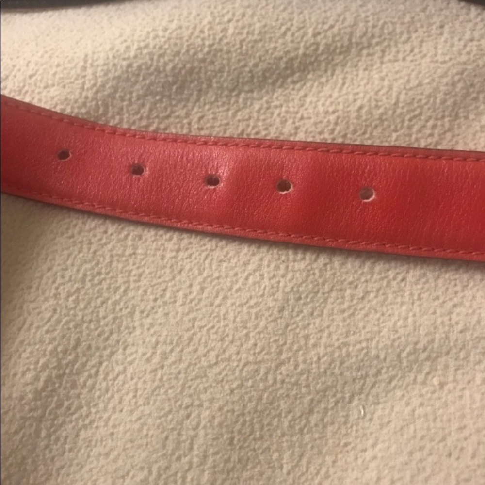 Vintage Celine red leather Belt and Buckle - Picture 7 of 12